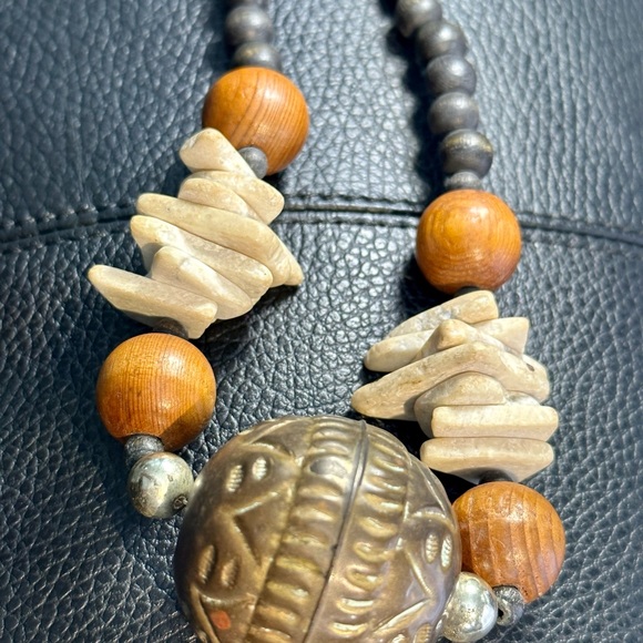 Unique original vintage necklace called bohemian rock chunky necklace - Picture 10 of 10